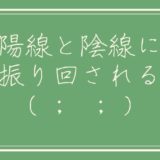 陽線と陰線に振り回される。