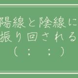 陽線と陰線に振り回される。