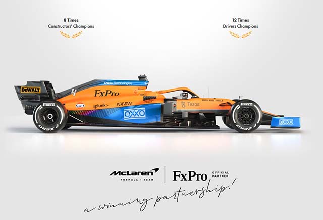 FxProのロゴが書かれたF1カー