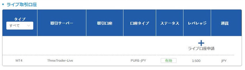 クライアントポータル画面