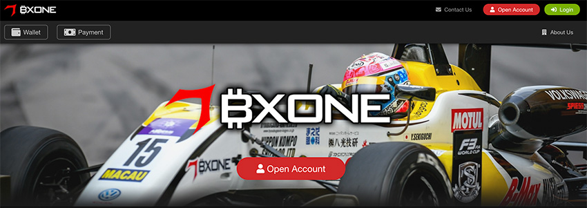 BXONEの公式サイトトップページ
