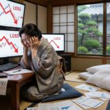 ミセスワタナベがロスカットされて落ち込んでいるところ