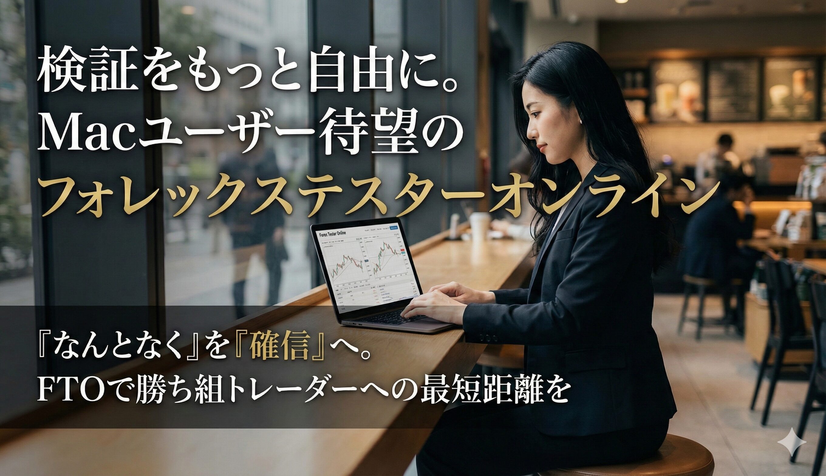 検証をもっと自由に。Macユーザー待望のフォレックステスターオンライン　『なんとなく』を『確信』へ。FTOで勝ち組トレーダーへの最短距離を