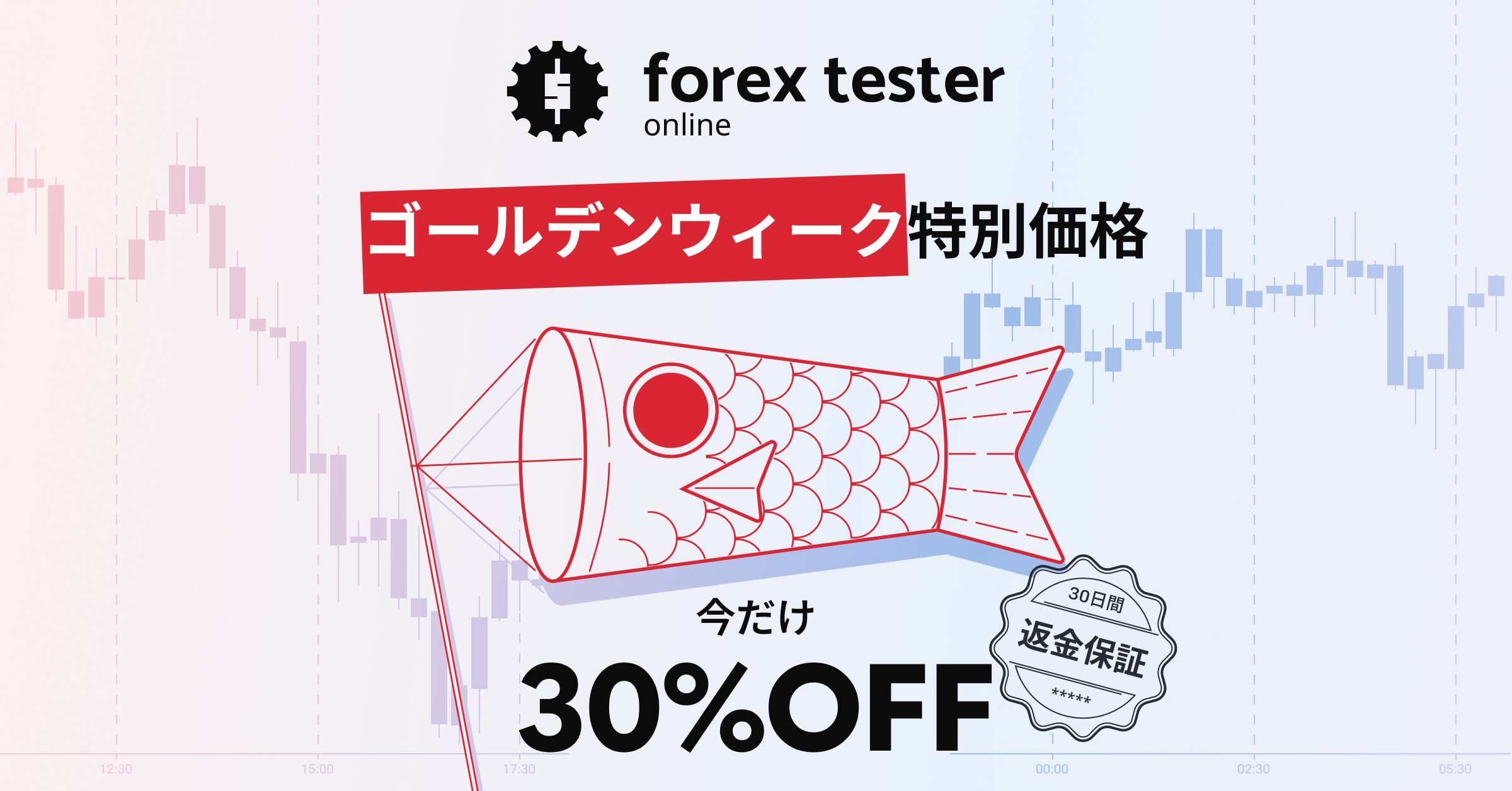 フォレックステスターGWセールのお知らせ