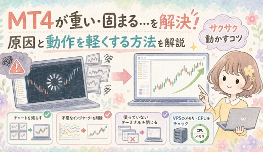 MT4が重いor固まる！原因と動作を軽くする方法を解説。
